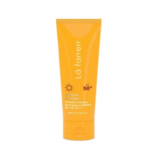 ضد آفتاب بی رنگ SPF50 مناسب پوست خشک و نرمال لافارر LAFARRERR 40ml